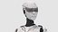 Female Cyborg Robot Rig 3D model