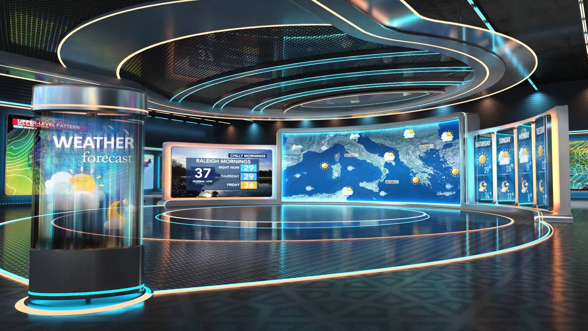 VR Studio Weather Neon 3D - TurboSquid 2369283