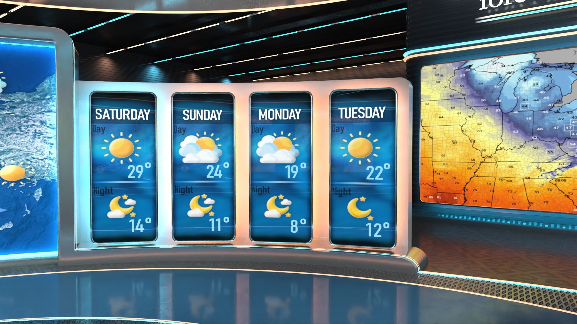 VR Studio Weather Neon 3D - TurboSquid 2369283