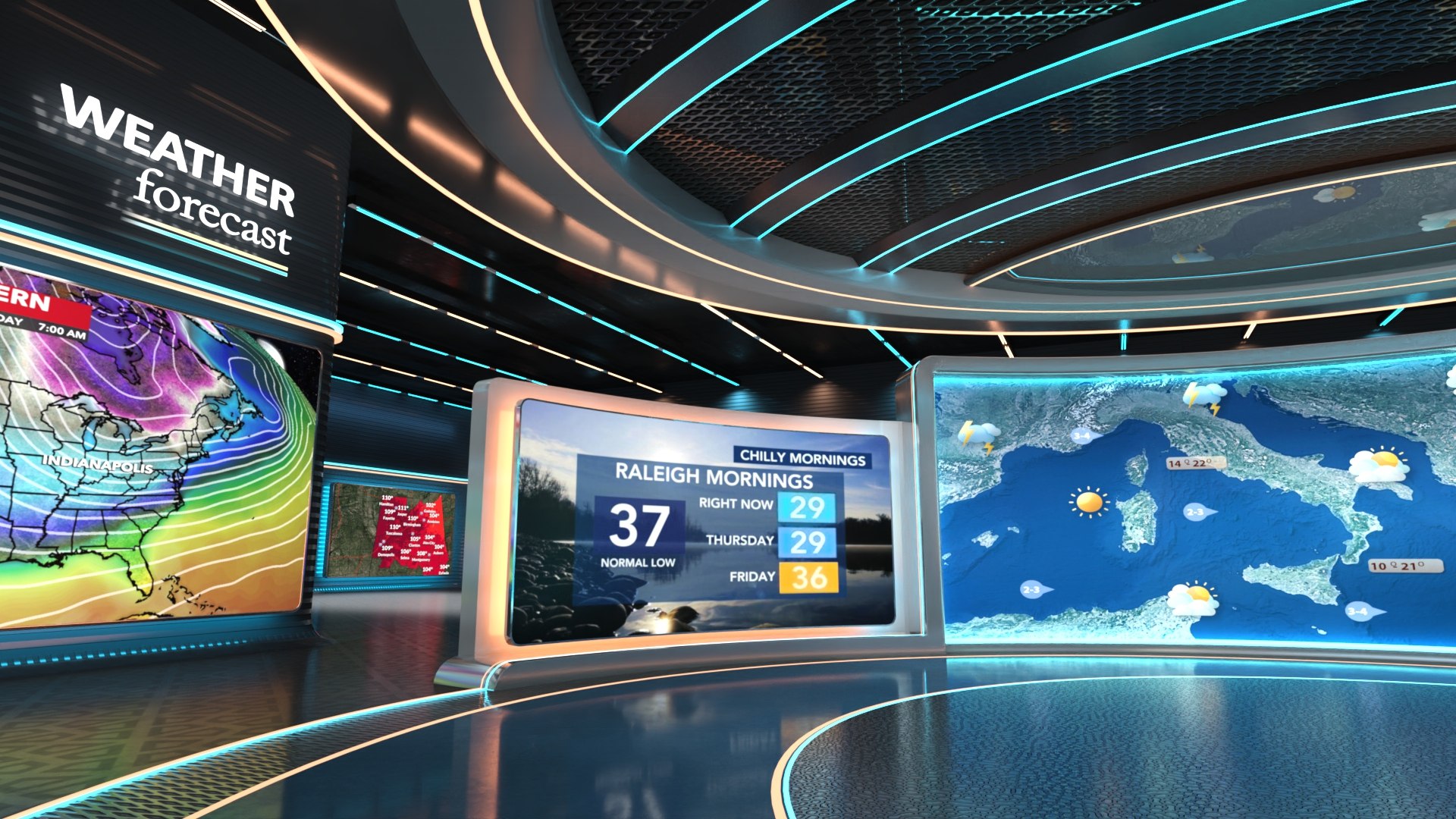 VR Studio Weather Neon 3D - TurboSquid 2369283