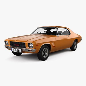 Holden Monaro Coupe GTS 350 with HQ interior and engine 1971 3D model