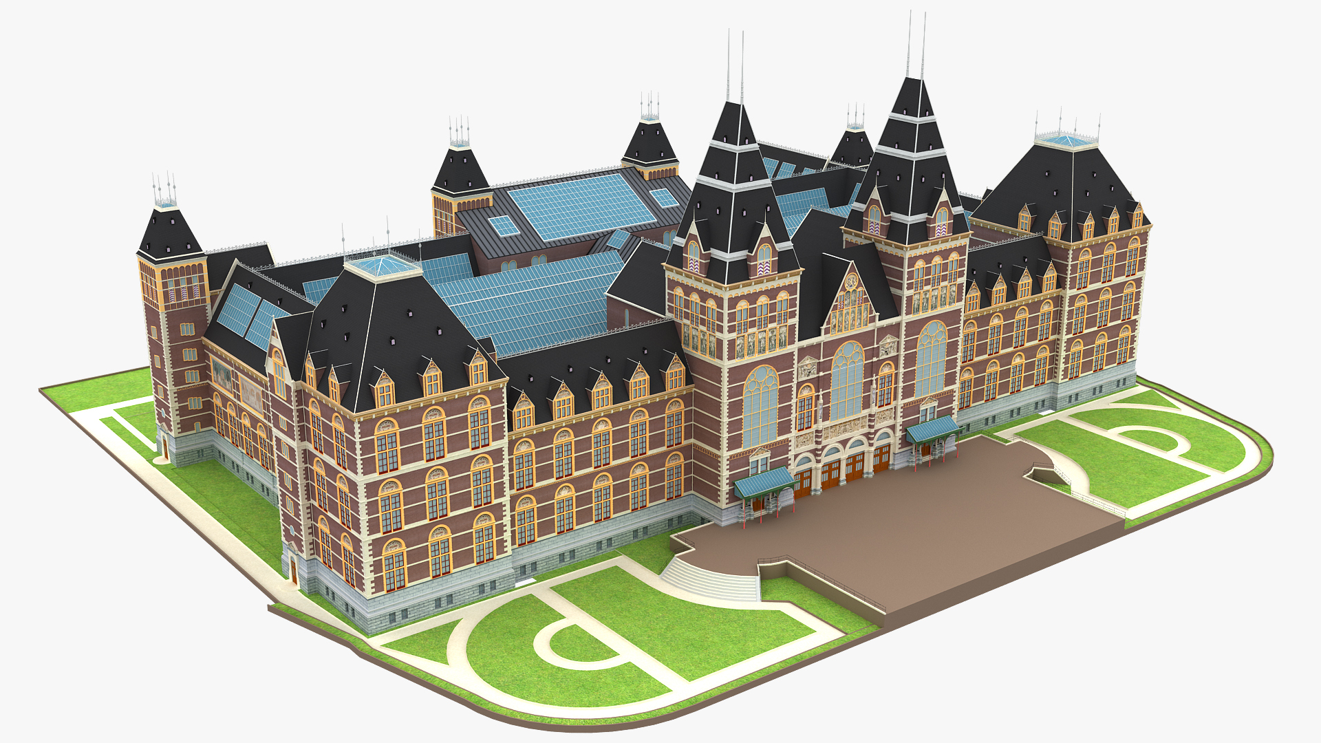 Rijksmuseum National Museum Netherlands 3d Model