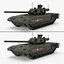 3d t-14 armata green 2 model