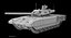 3d t-14 armata green 2 model