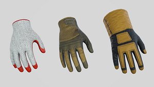 Worker gloves model