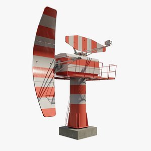 Airport Precision Approach Radar PBR 3D model