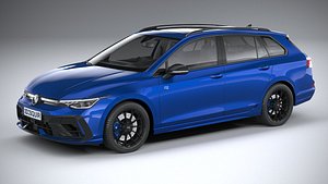 3D model Volkswagen Golf R Variant 2025