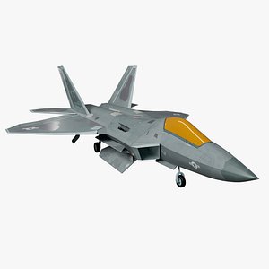 F 22 RAPTOR RIGGED 3D model