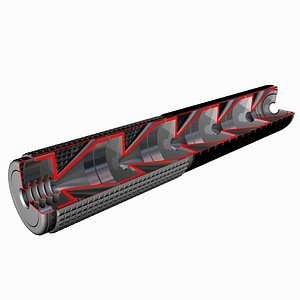 Scorpion Silencer design concept 3D model