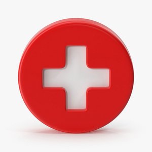 3D First Aid Icon model