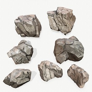 3D desert rocks model