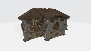 Bar building 3D model