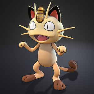 meowth pokemon obj
