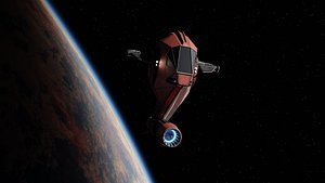 Spaceship - Scarlet Heron 3D model