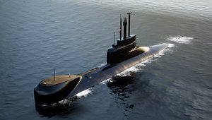 3D Type 206 class Submarine model