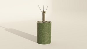 World War 2 German Mine 3D