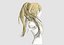 Blonde lange Frisur