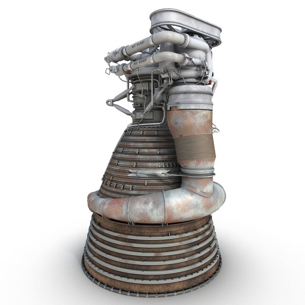 rocket engines 3d c4d