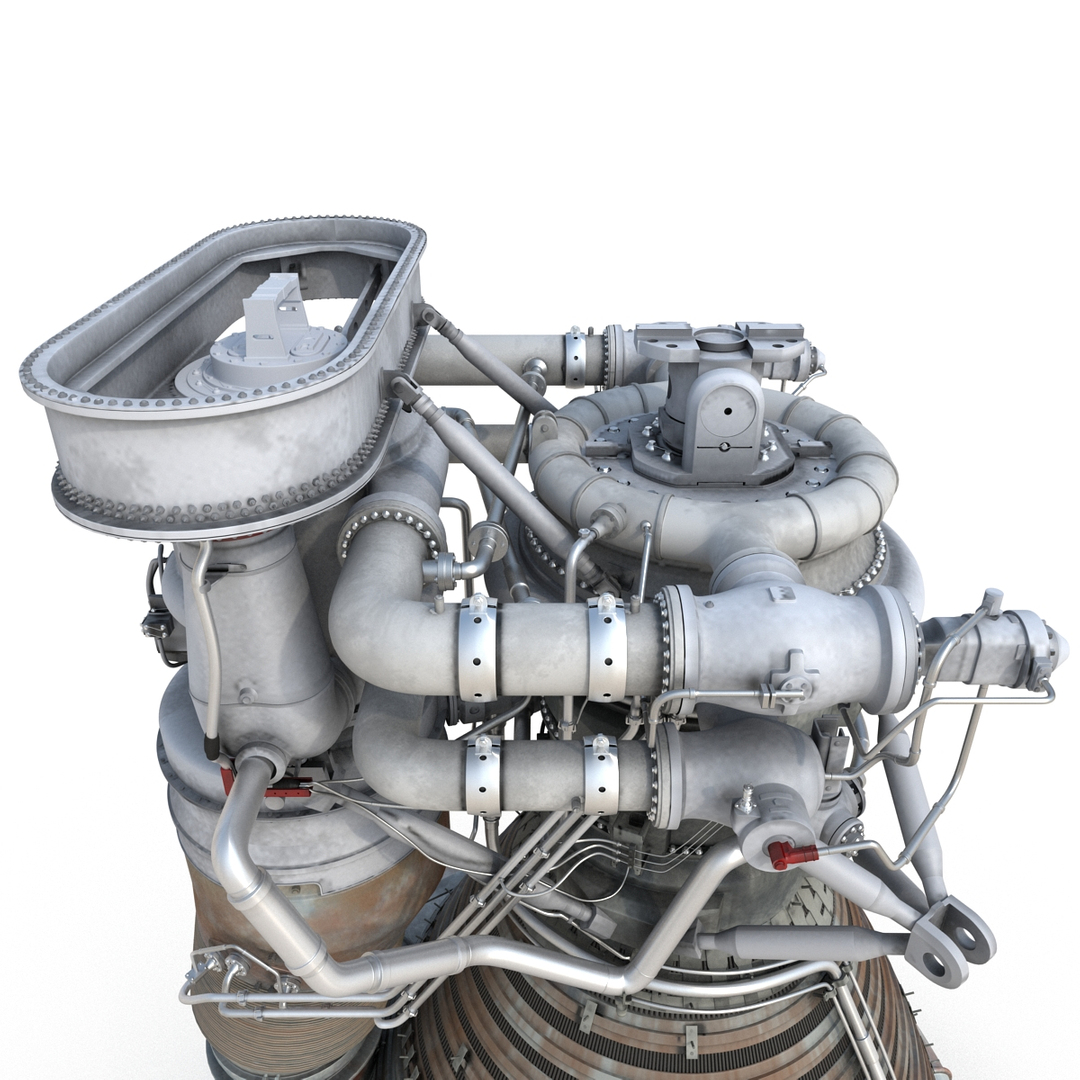 Rocket Engines 3d C4d