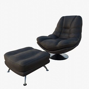 Axis swivel chair leather