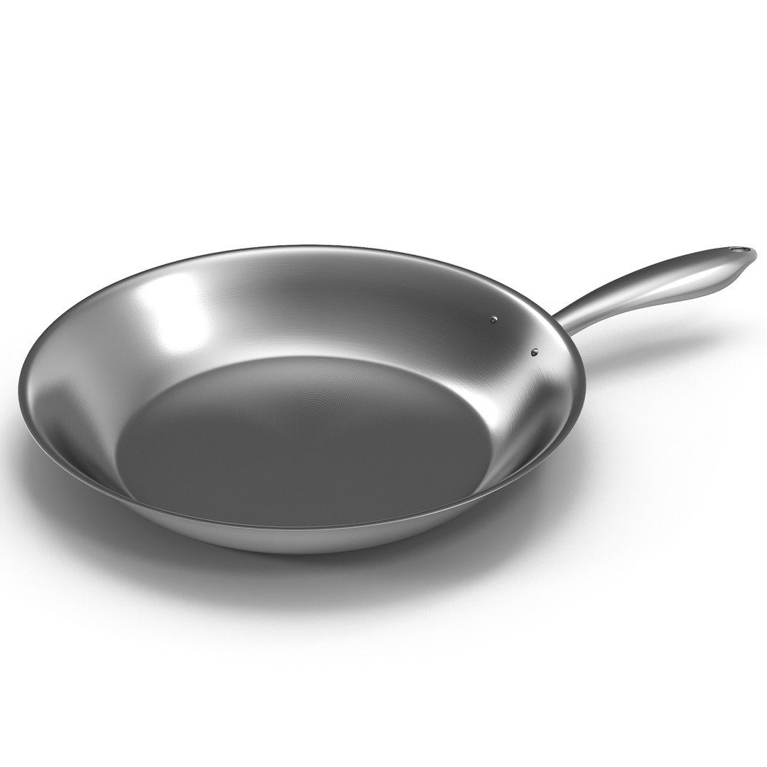 Aluminum Skillet 3D Model 3D model preview
