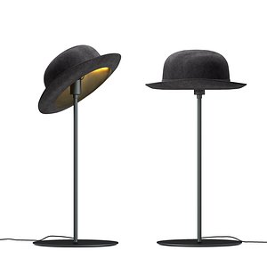 Table lamp in the shape of a hat