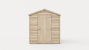 3D Shiplap Garden Shed