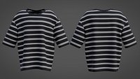 Mens Stripes Short Sleeve T Shirt Grunge Tee Harajuku Oversized Sweatshirt Goth Streetwear