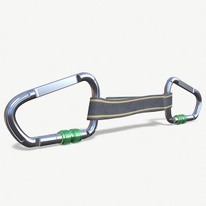 3D realistic quickdraw rock climbing
