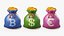 Stylized Money Icons 3D Collection 3D model