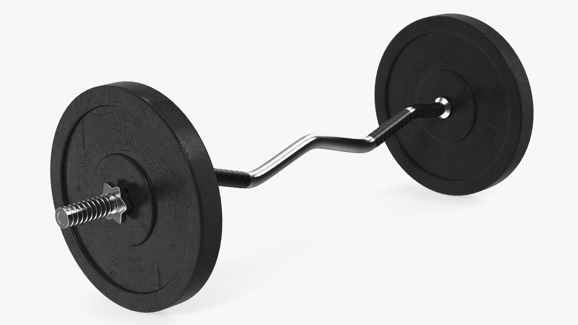 Curved Barbell 3D Model - TurboSquid 2266941