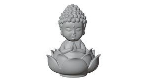 Baby Buddha statuette for 3d printing 3D