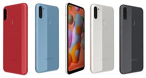 3D Samsung Galaxy A11 All Colors Low Poly model