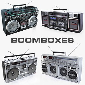 3d old boomboxes