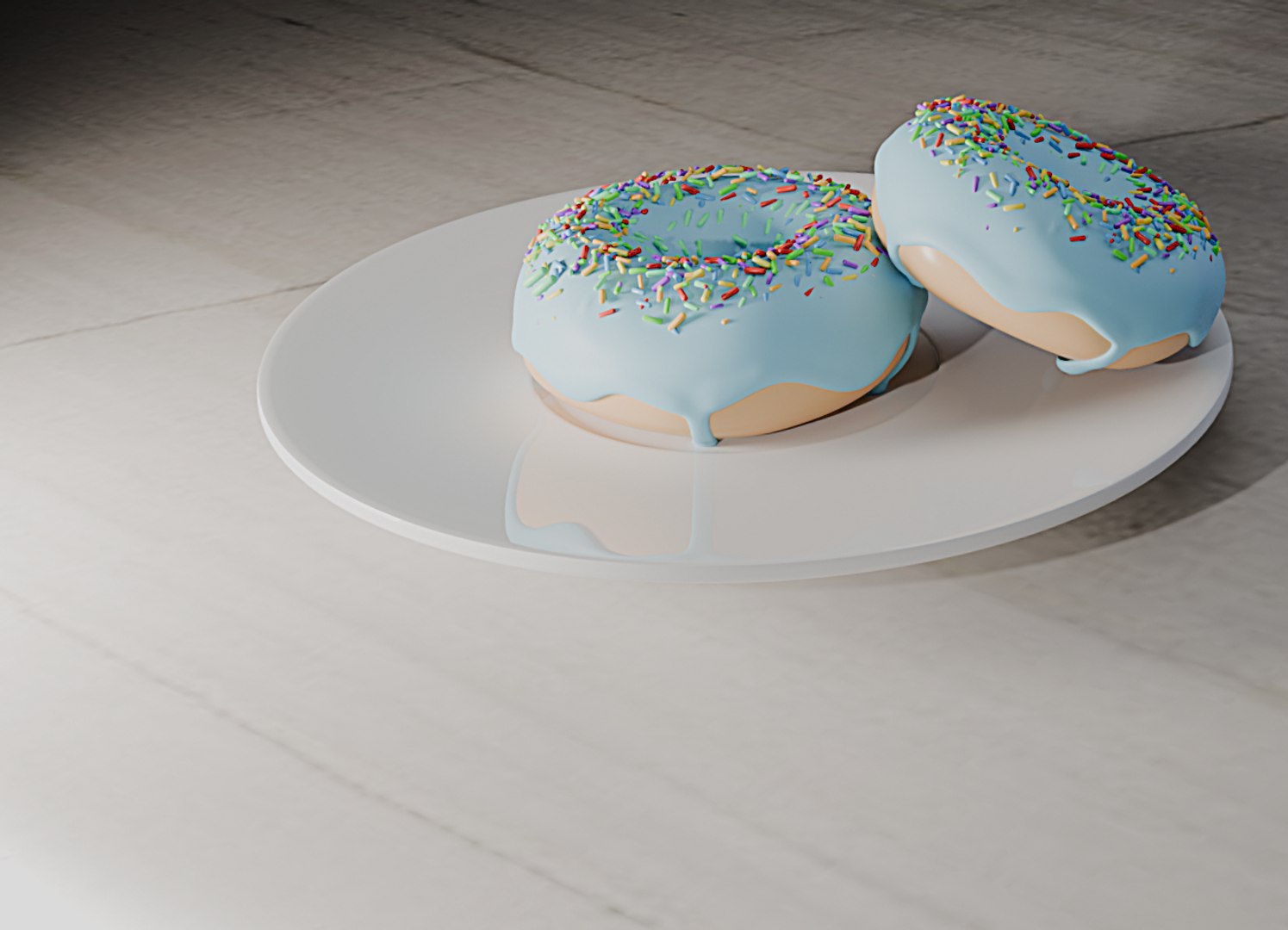 3D Realistic Donut 3D Model With Glaze And Sprinkles - TurboSquid 2334466