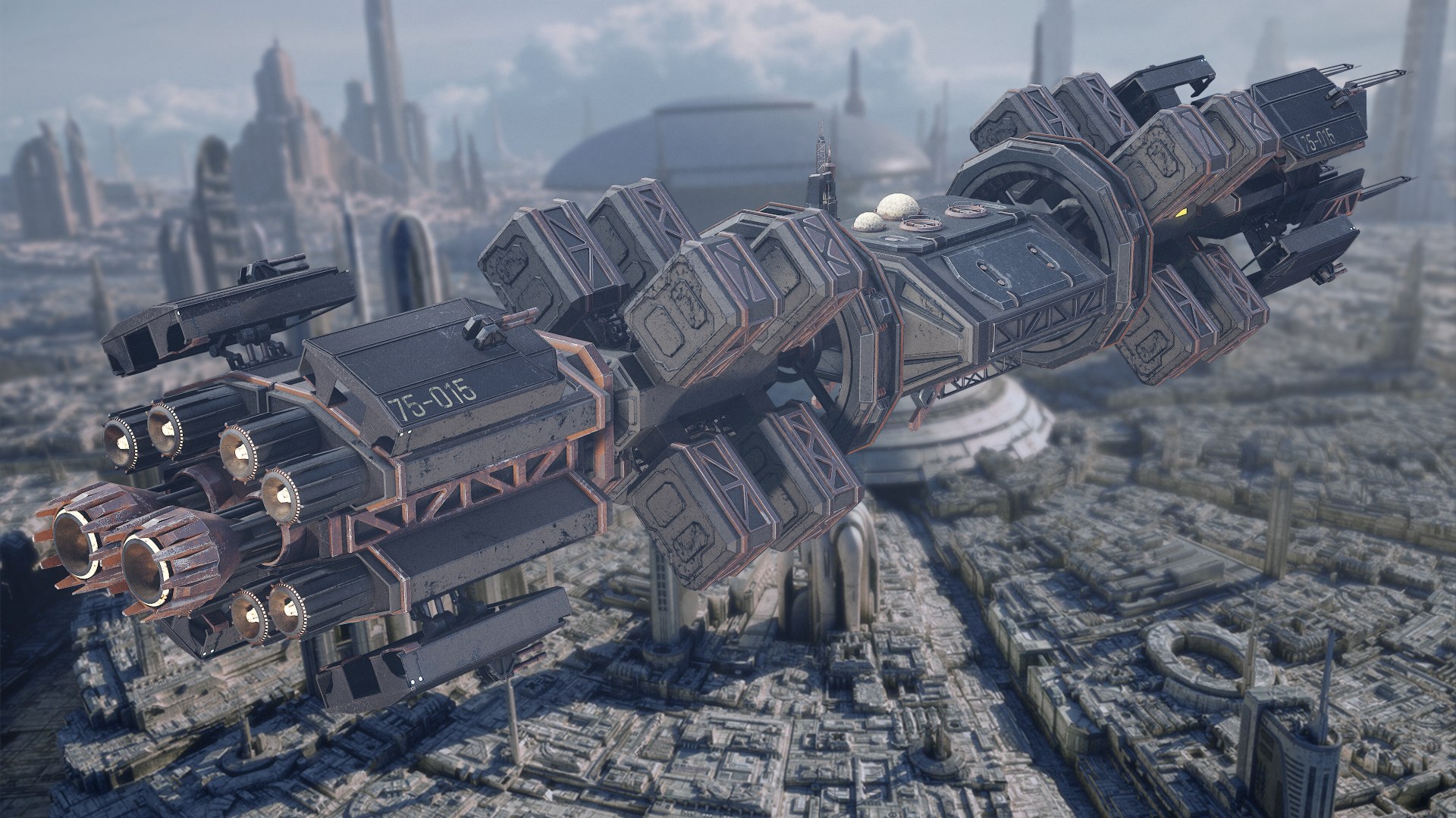 3D sci-fi freighter cargo spaceship model https://p.turbosquid.com/ts-thumb/Wb/VS4mDc/4p/main4/png/1606912149/1920x1080/fit_q87/f61ee4c92dec8d67da4ee498b95eecdeab17ca85/main4.jpg