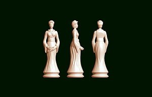 queen of chess 3d printering