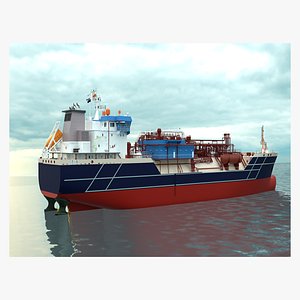 HighQuality Ship Model  Industrial Vessel   3D Model by Designtrix 3D model