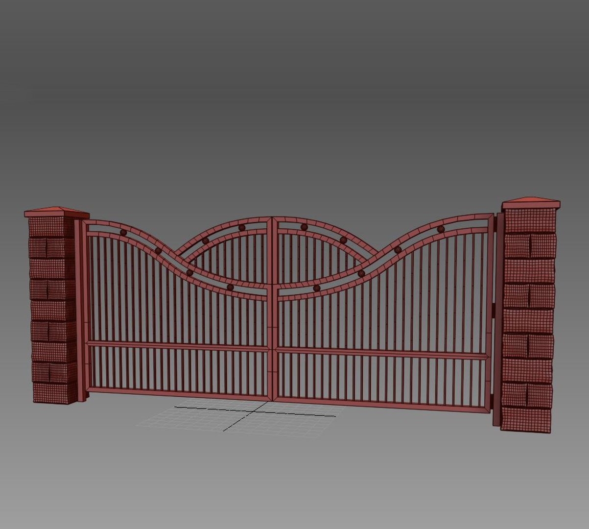 Fence Gate 3D - TurboSquid 1703316