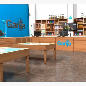 3D Marijuana dispensary store