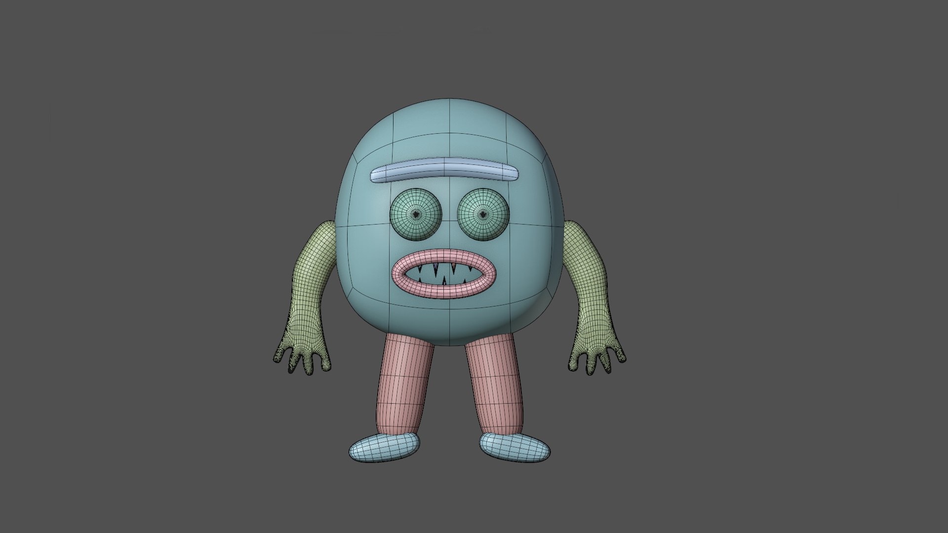 3D Model Base Mesh Monster 4 - TurboSquid 2370310