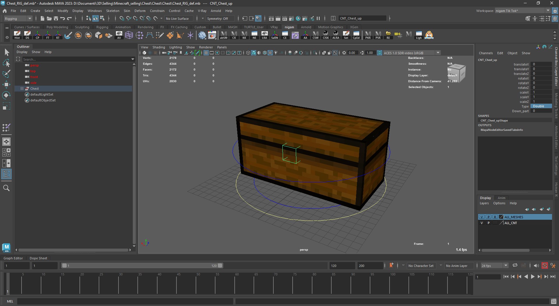 3D Minecraft Chest - TurboSquid 1934273