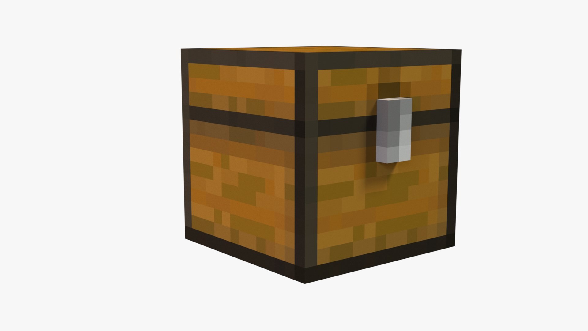 3D Minecraft Chest - TurboSquid 1934273