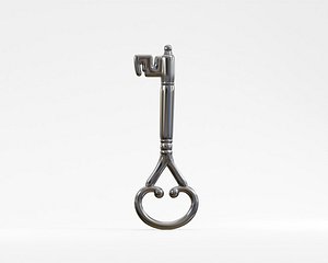 Antique key 3D model