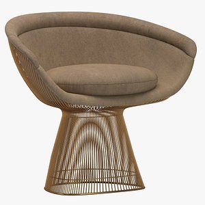 3D warren platner lounge chair model