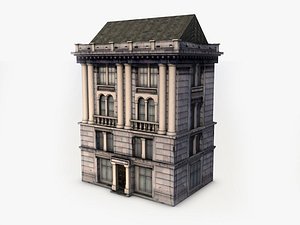 classic building 3d 3ds