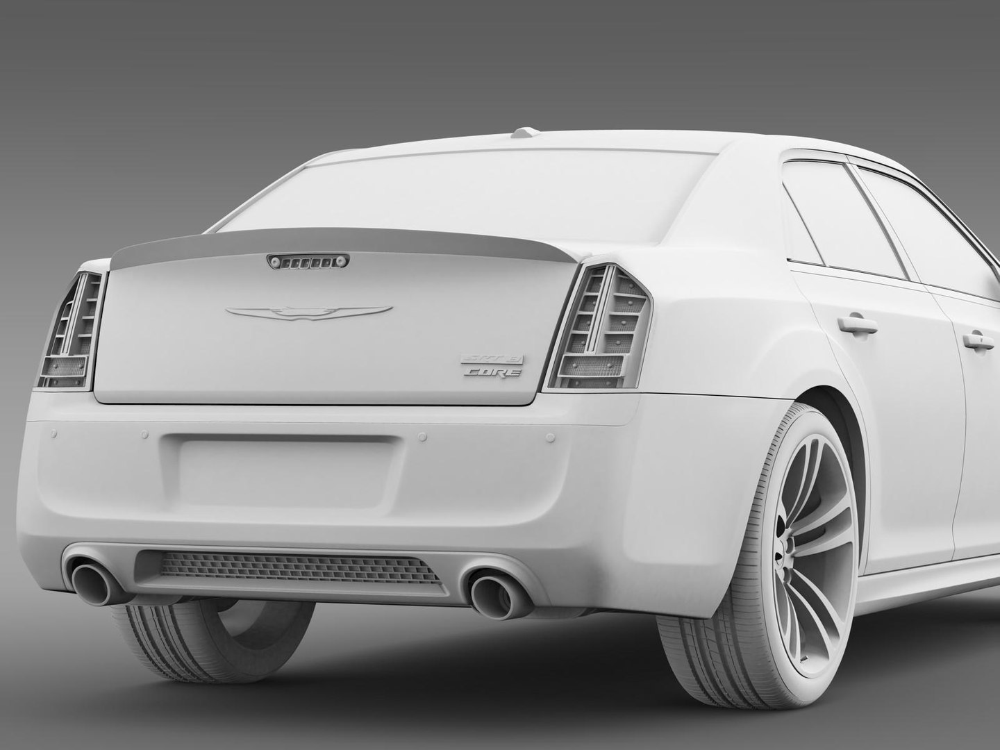 3d Model Chrysler 300 Srt8 Core