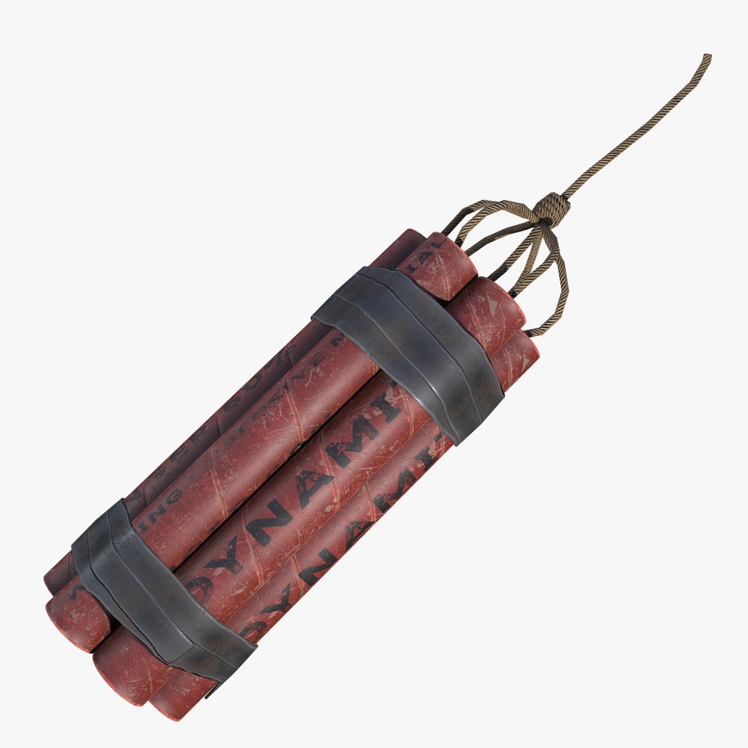 3D dynamite pbr model - TurboSquid 1418360