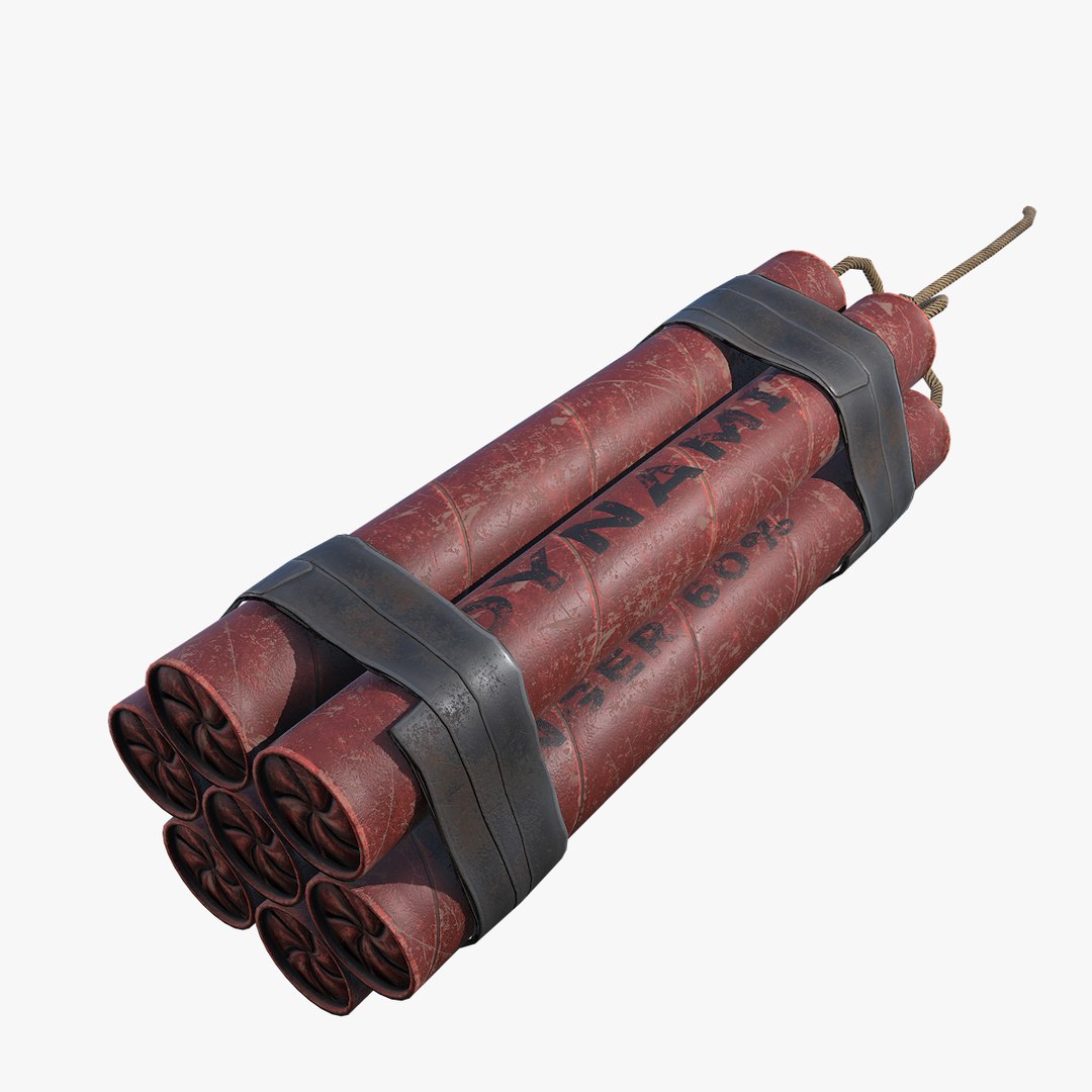 3D dynamite pbr model - TurboSquid 1418360