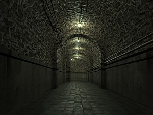 3D Low poly Underground Tunnel corridor 02